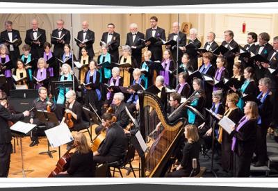 Bay Choral Guild performing with orchestra