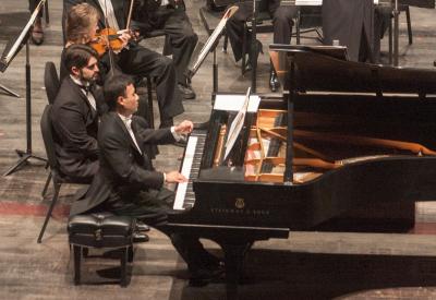 Jon Nakamatsu soloes in a couple of programs with the orchestra this season