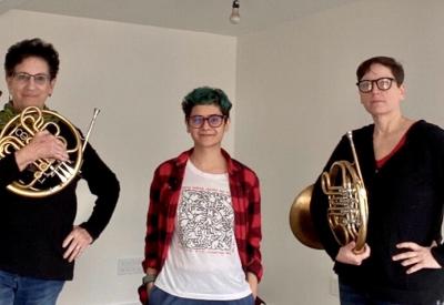 Medius Terra Horn Duo with composer, Aida Shirazi