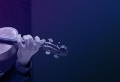 Violinist playing