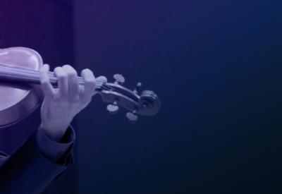 Violinist playing