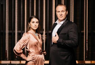Irina and Lucas Meachem