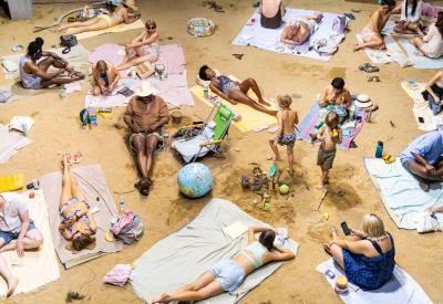 Installation view of Sun & Sea