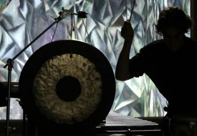 Percussionist Jonathan Hepfer 
