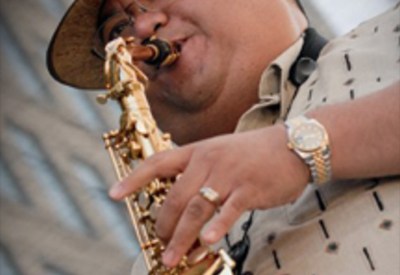 Saxophonist Jonathan Bautista