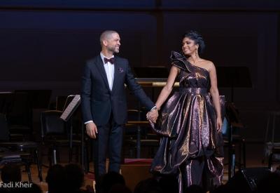 Pianist Jason Moran and mezzo-soprano Alicia Hall Moran perform the West Coast premiere of Two Wings: The Music of Black America in Migration on Thursday, February 17, 2022 as part of Cal Performances' Illuminations: “Place and Displacement” series. (credit: Fadi Kheir)
