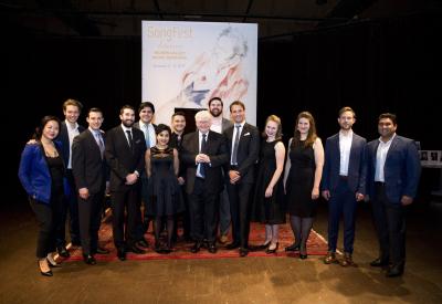 SongFest students with pianist and scholar Graham Johnson