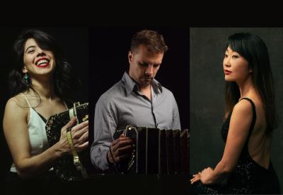 Musicians Heyni Solera, Ramiro Boero, and Sumi Lee