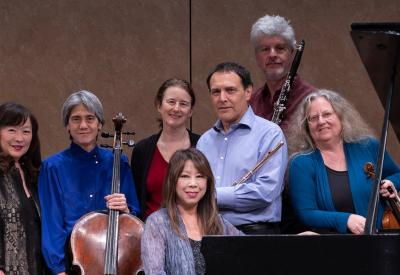 Earplay members: M. Chun, T. Moore, E. Rose, B. Tom, T. Brody, P. Josheff, T. Baune