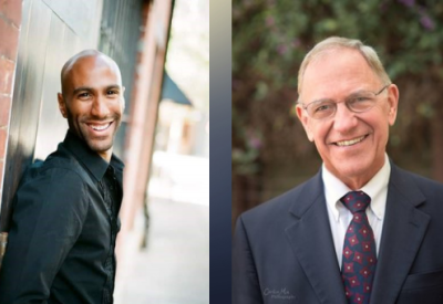 headshots of Michael Bragg (left) and Kip Cranna (right).