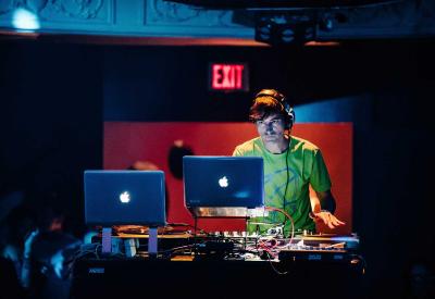 Mason Bates DJing at a Mercury Soul event in San Francisco