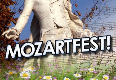 Mozartfest flyer for Soli Deo Gloria