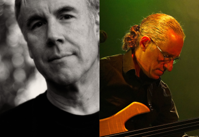 David Franklin in black and white, and Michael Manring in color