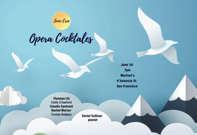 papercut birds flying on a sky blue background above a sunny paper landscape with text about the event.