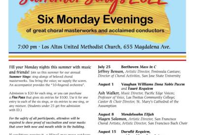 Summer Sings, presented by Schola Cantorum