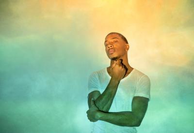 The Monterey Jazz Festival on Tour performs Wednesday, January 18, 2023 in Zellerbach Hall. Pictured: Christian Sands. (credit: Anna Webber)