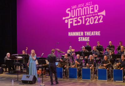 Tierney Sutton fronting the LMR Jazz Orchestra