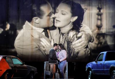Arturo Chacón-Cruz as Edgardo and Amanda Woodbury as Lucia