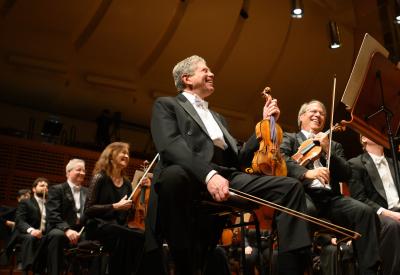 First violin section