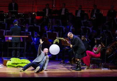 The SF Symphony, members of the African-American Shakespeare Company, and guests