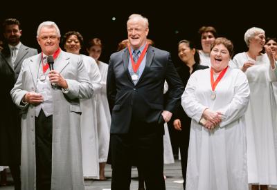 Dale Travis, Philip Skinner, and Catherine Cook