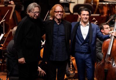 Michael Tilson Thomas, Danny Elfman, and Gautier Capuçon