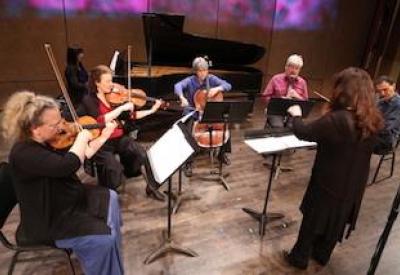 Earplay members: T. Baune, B. Tom, E. Rose, T. Moore, M. Chun,  P. Josheff, T. Brody