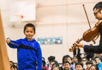 An “Adventures in Music” performance