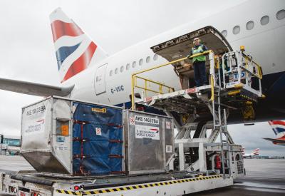 Loading a plane