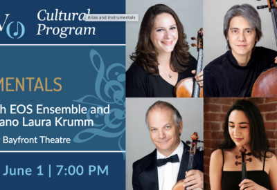 Arias and Instrumentals: Concert with Eos Ensemble and mezzo-soprano Laura Krumm; Thursday, June 1 at 7:00pm, BATS Improv Theatre