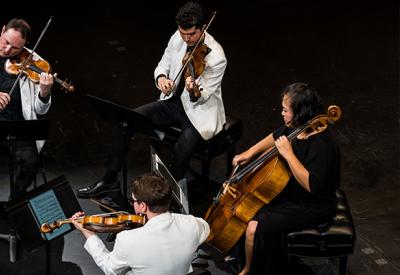 Musicians performing