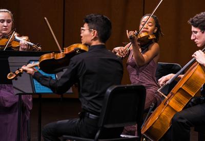 Musicians performing