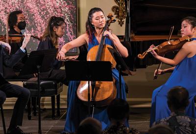 Musicians performing
