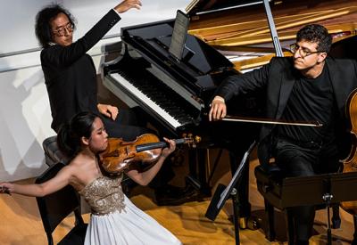 Musicians performing