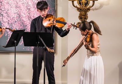 Musicians performing