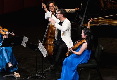 Musicians performing