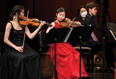 Musicians performing
