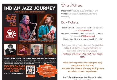 Indian Jazz Journey - Mahesh Kale, George Brooks, Utsav Lal, Mayookh Bhaumik, Julian Coryell, and Scott Amendola