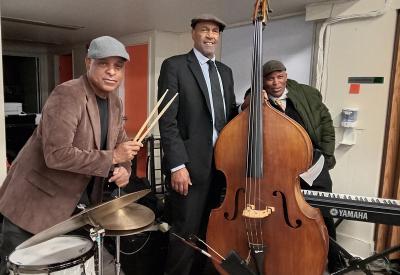 Musicians at gig