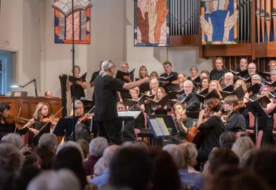 Consort Chorale in performance at First Presbyterian Church in San Anselmo in 2019
