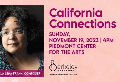 Gabriela Lena Frank and other local composers will be featured at "California Connections," a chamber concert presented by Berkeley Symphony on Sunday, November 19, at 4 p.m. at the Piedmont Center for the Arts. 