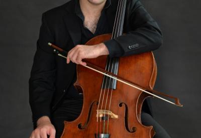  Cellist Evan Kahn. Photo courtesey of the artist.  