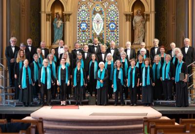 The chorale at Holy Cross Church 