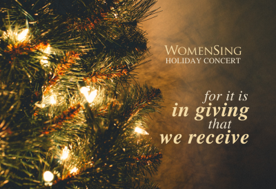 For It Is In Giving That We Receive