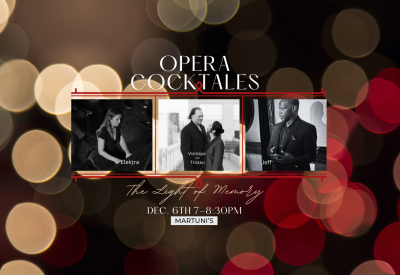 Bokeh lights behind pics of the performers with the Logo, date, time and location around the pics.