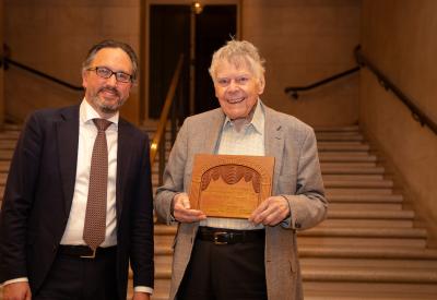 Matthew Shilvock with Gordon Getty