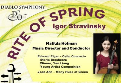 Rite of Spring, Elgar Cello Concerto, with Image of Starla Breshears