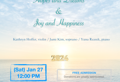 Presidio Chapel Concert Series - New Year's Concert - January 27, 2024 at 12 pm