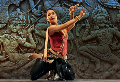 Charya Burt performing the Rebirth of Apsara