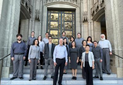 Volti at Grace Cathedral, June 2023, after singing for the Chorus America national conference